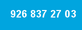 926 837 27 03